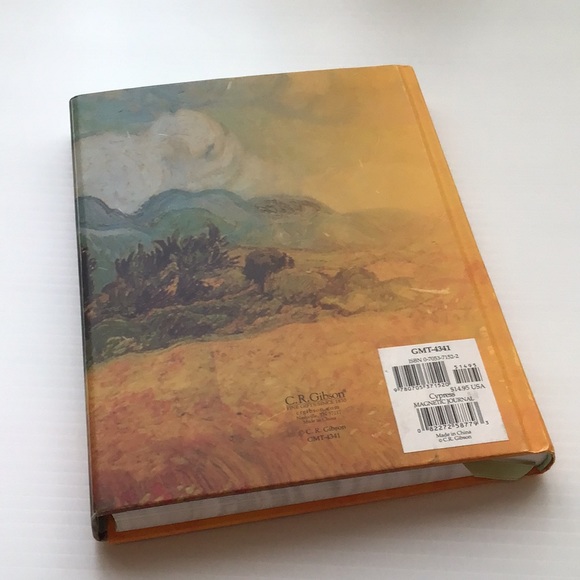 Journal Vincent Van Gogh magnet fold cover snd back envelope lined unused - Picture 6 of 8